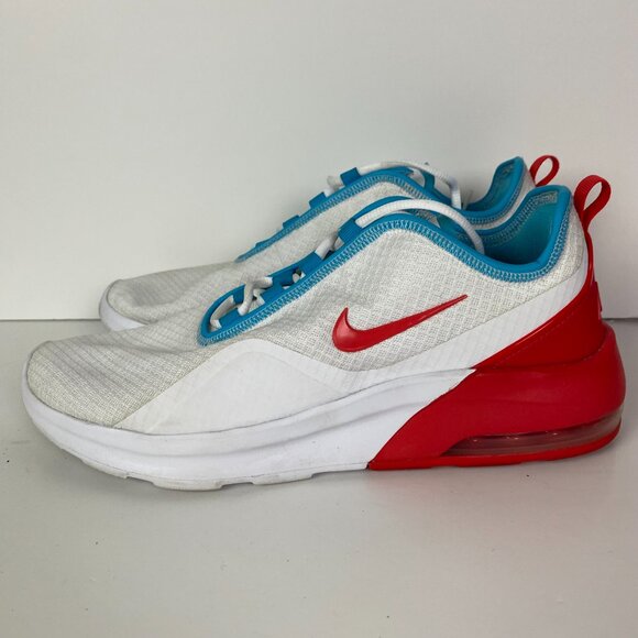 Nike Air Max Motion 2 Women's 10 White Blue Fury Running Shoes Sneakers - Picture 6 of 13